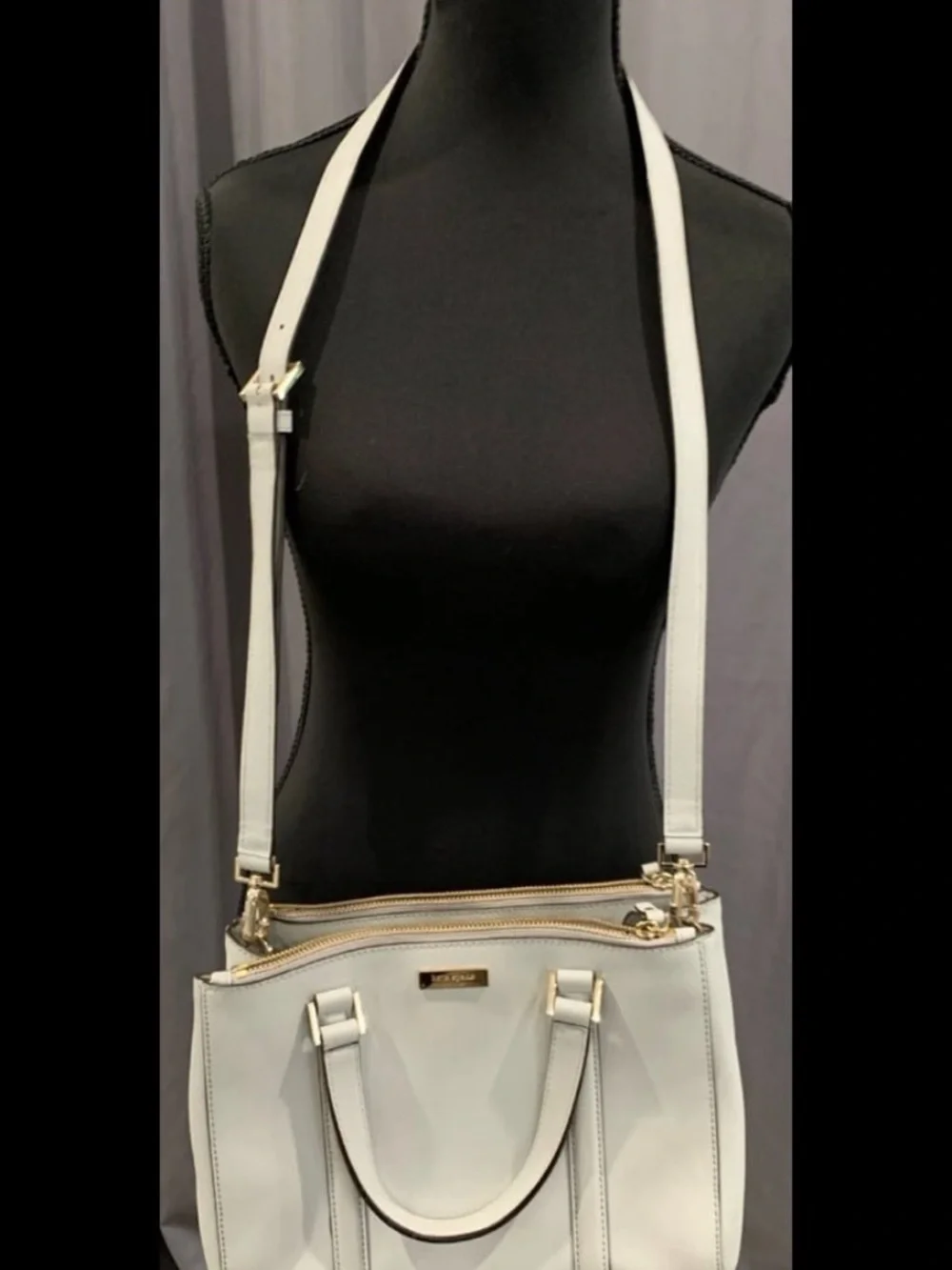 Kate spade New York saffiano leather Newbury lane Louden satchel crossbody bag L